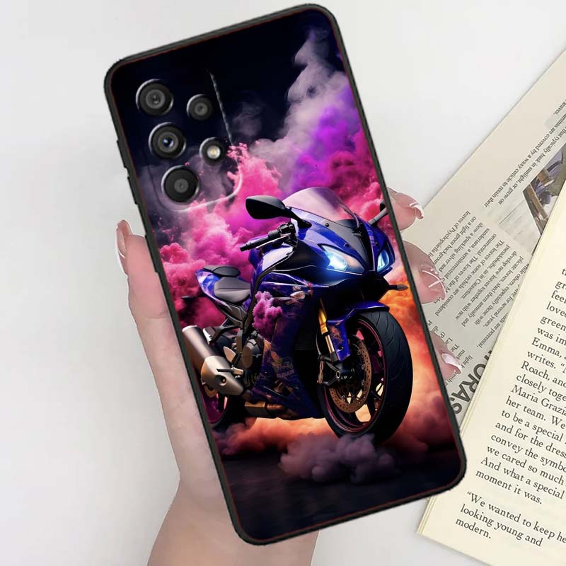 Model Rider Cool For Samsung A41 A35 A34 A33 A32 A25 A24 A23 A21s A06 A05 A04 A03 Note 10 20 Ultra 5G Black Case