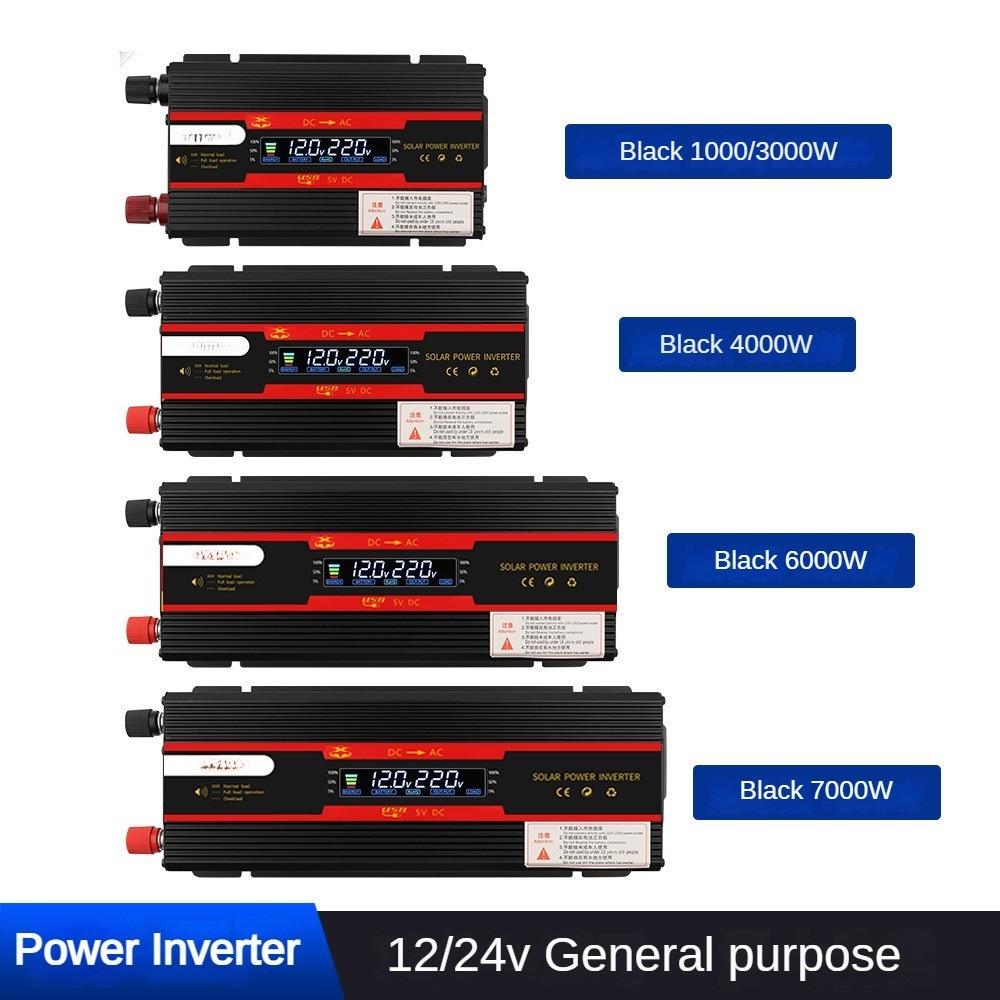 Outdoor Emergency High Power Car Inverter Solar Power Converter Household Portable Voltage Transformer