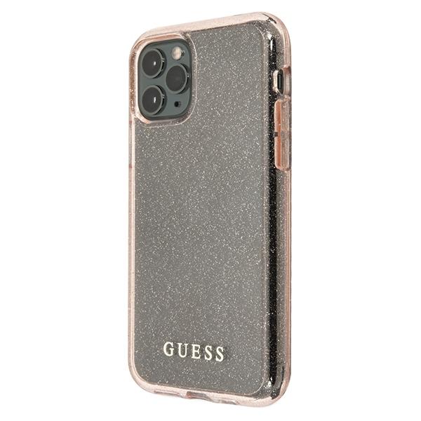 Guess Guhcn58Pcglpi Iphone 11 Proróżowy/Pink Hard Case Glitter