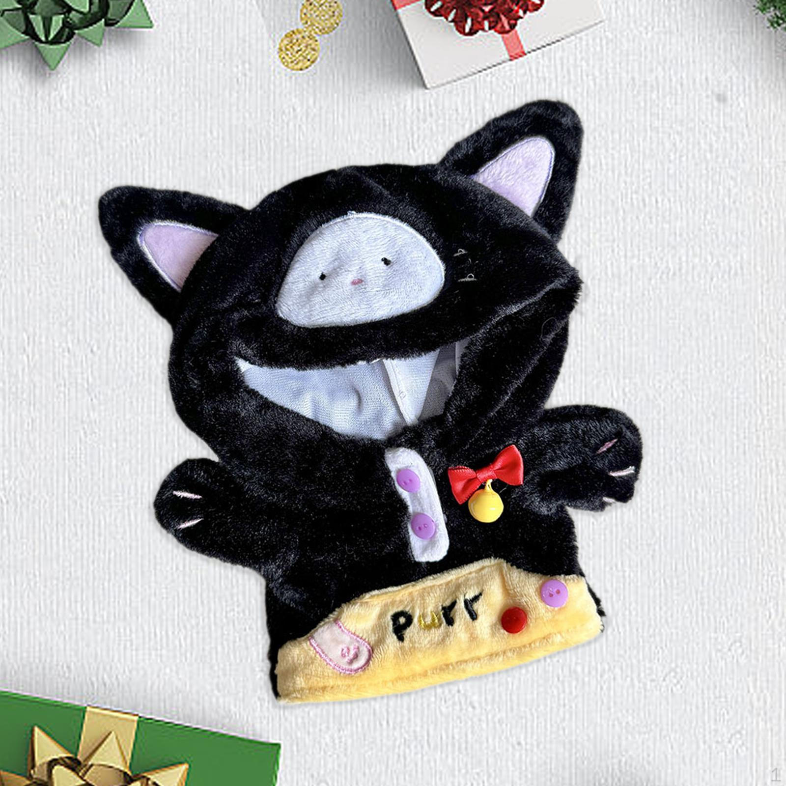 

20 см кукольный наряд для плюшевых игрушек комбинезон идеальный для молодых девушек фото аксессуары мягкие чёрный