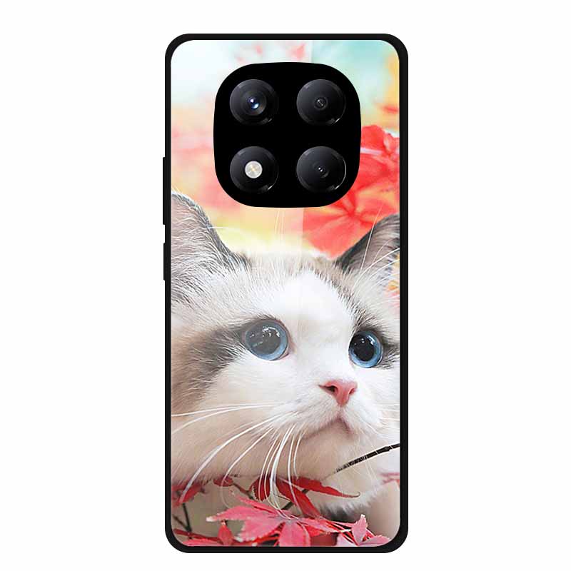 Tempered Glass Phone Case for Redmi Note 14 Pro 4G Cover Lion Wolf Hard Shell for Xiomi Redmi Note14Pro 4G Note 14Pro Cover Cool
