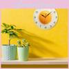 Digital Silent Quartz Wall Fried Egg Clock With Acrylic Frame For Kitchen Dining Room Decor