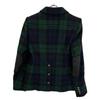 Brooks Brothers 100213867 Green x Blue Wool Blend Boucle Black Watch Single 3 Button Jacket Jacket 2 Green x blueUsed