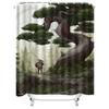 Nature Retreat Forest Adventure Shower Curtain Unique Artistic Design for Bathroom Decor