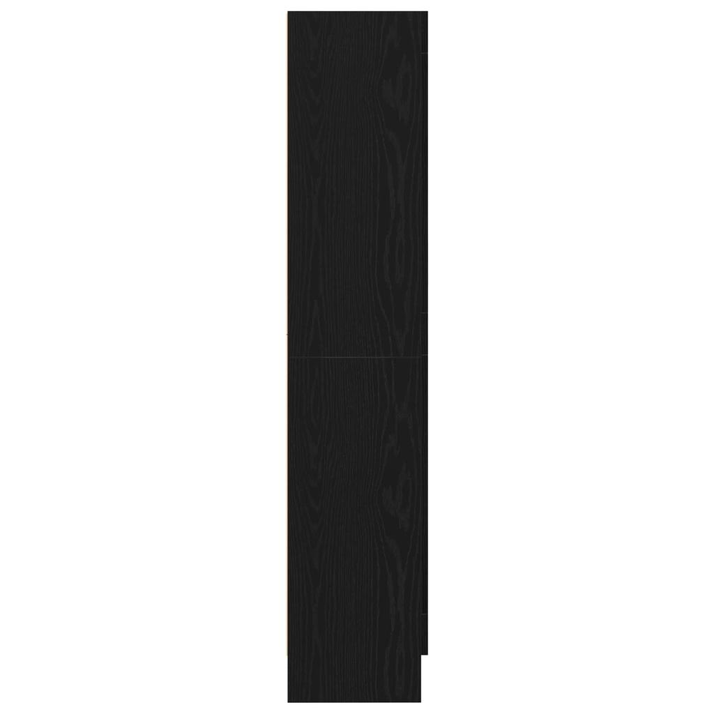 Bookshelf Black Oak Effect 82.5 x 30.5 x 150 cm