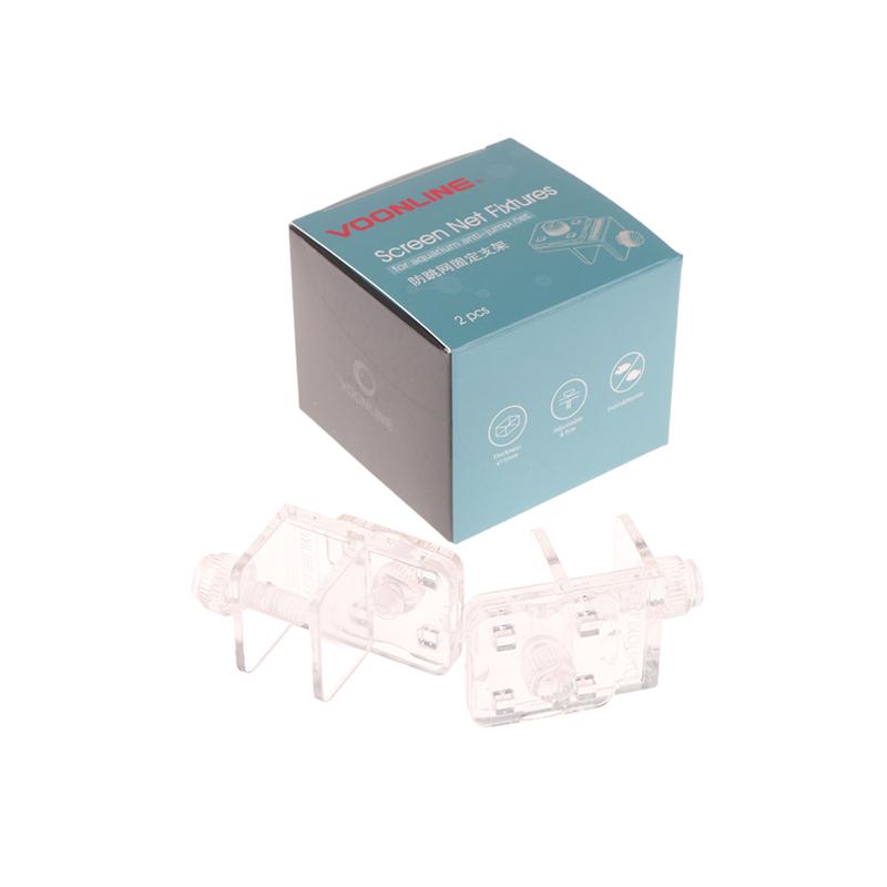 2 Stück Aquarium Schottverschraubung Anti-Sprungnetz Klemme Acryl Transparent Fixierklemme Aquarium Abdeckungsklemmen Aquarienzubehör