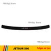 For Chery Jetour X90 Car Door Sill Leather Stickers Protection Plate Carbon Fiber Threshold Strip Taildoor Accessories