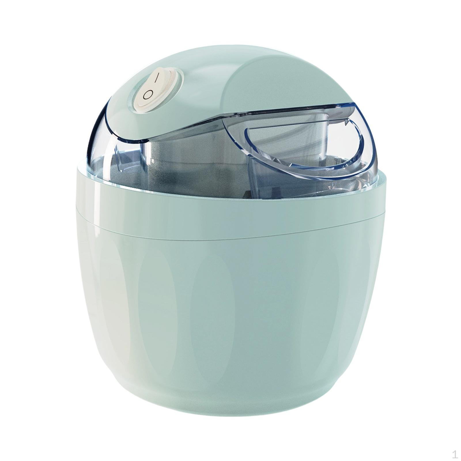 

Cream Maker Freezer Bowl Use Easy to Clean and Summer Dessert with Lid Blue
