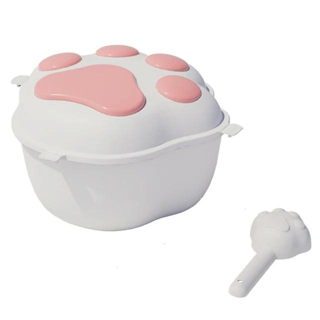 Pet Food Storage Container Sealed Moisture-proof Cat Dry Food Storage Bucket Plastic Storage Box for Storaging Pet Snacks Bucket