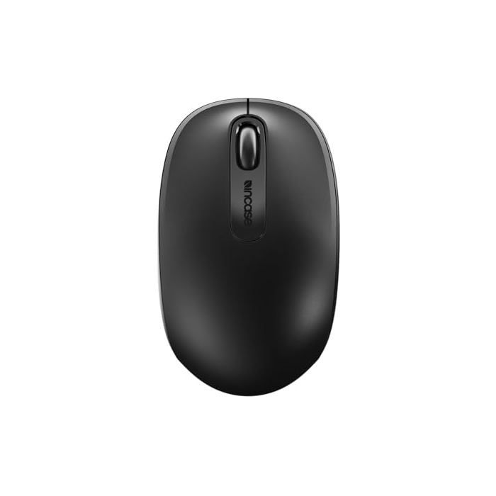 Ambidextrous Wireless Mouse - Incase - Compact - 6-month Battery Life - Nano Transceiver - Optical - 3 Buttons - Black