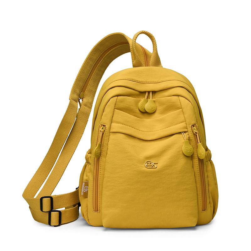Women's Small Nylon Backpack Lightweight Waterproof Daypack with Front Pocket for Travel Daily Use