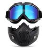 PC Motorcycle Helmet with Visor, Riding Off-road Equipment, Outdoor Harley Goggles and mask/Face Shield Goggles