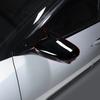 For Kia EV4 2026 2026 2pcs Bright Black Bull Horn Car Rear View Mirror Cover Trim  Exterior Accessories