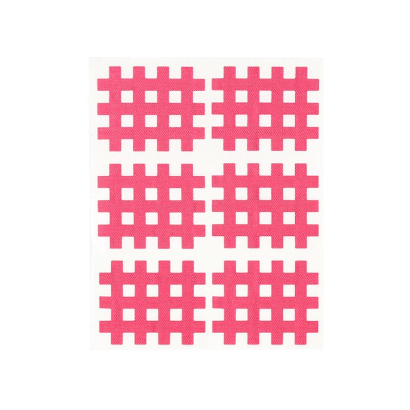 Самоклеящаяся кинейзио тейп-лента из дышащей сетки разных цветов для спорта и фитнеса, суставов 1 sheet 8 stickers