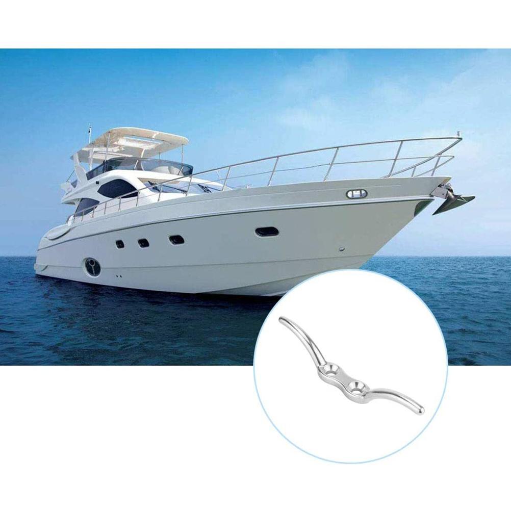 2PCS Flagpole Cleat Hook Flagpole Rope Cleat Hook Multipurpose Durable Stainless Steel Flagpole Accessories