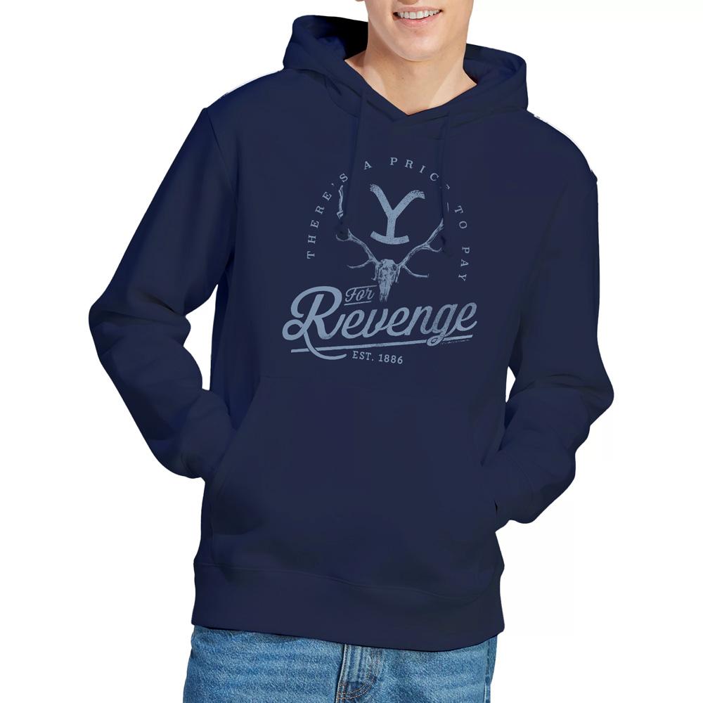 Yellowstone Mens Revenge Skull Hoodie