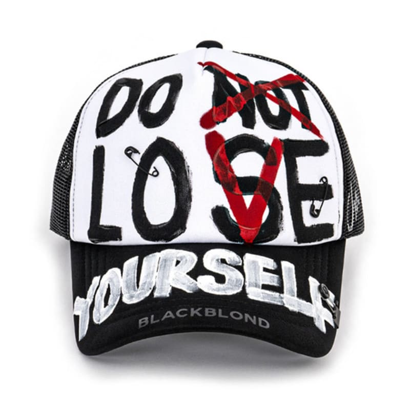 BLACKBLOND BBD DLY Graffiti Trucker Mesh Cap (Black)