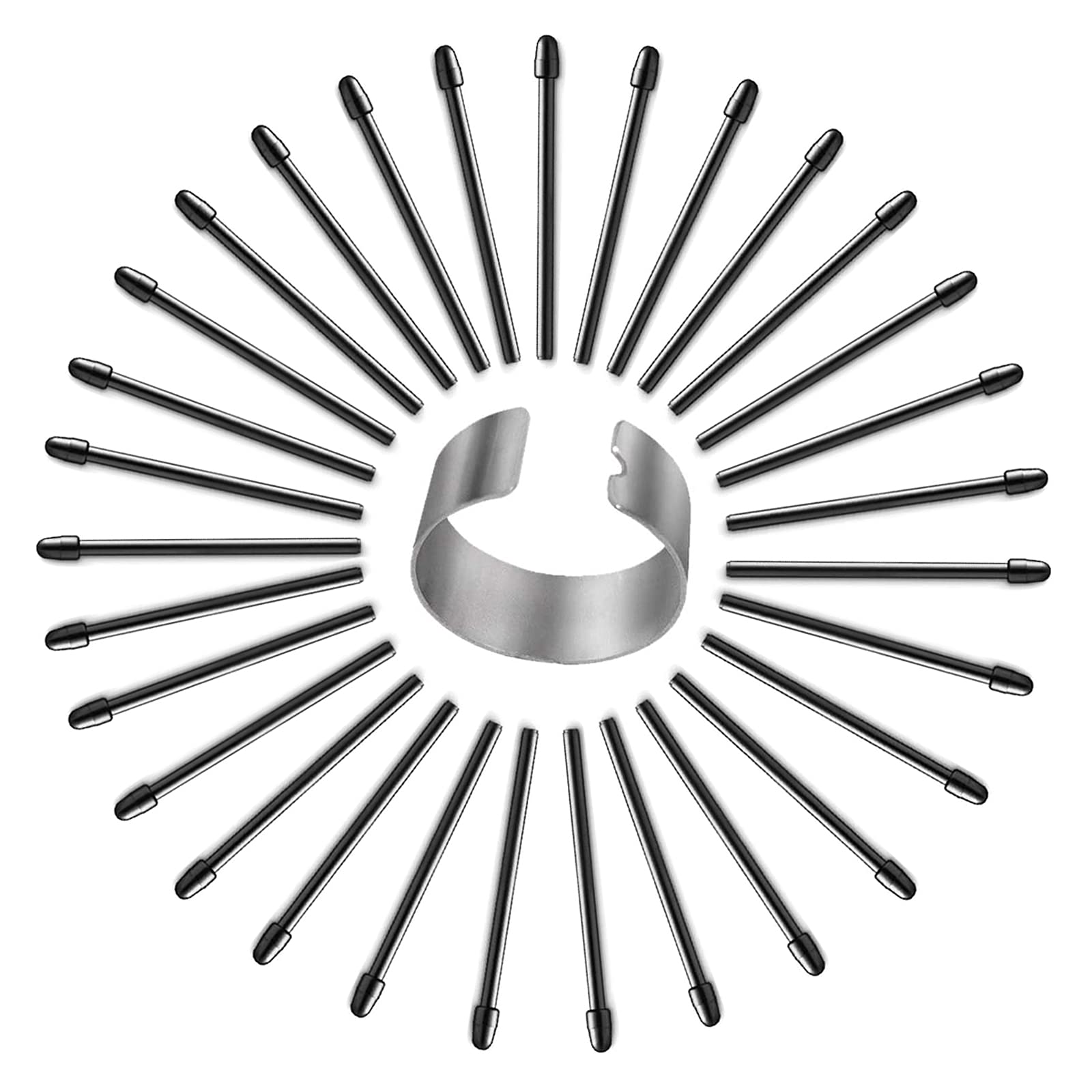 

[30-Pack] Wacom Pro Pen 2 Replacement Nibs, Standard, Black, Includes Nib Remover, for Drawing and Pen Tablets (Black)