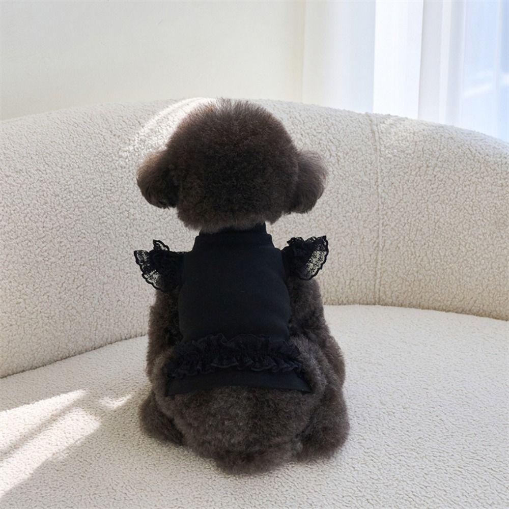 Flying Sleeve Pet Summer Vest Lace Pet Dress Pet Supplies Dog Clothes Spring