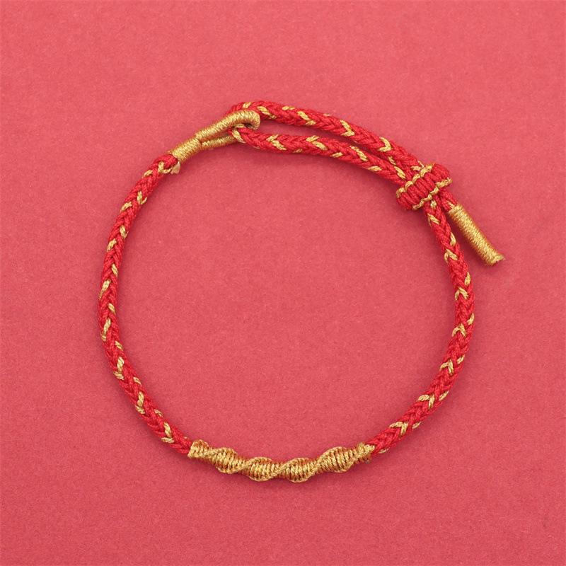 2025 Year of the Snake Red Rope Bracelet: Twelve Zodiac Eight Guardian Gods Hand-Woven for Men & Women
