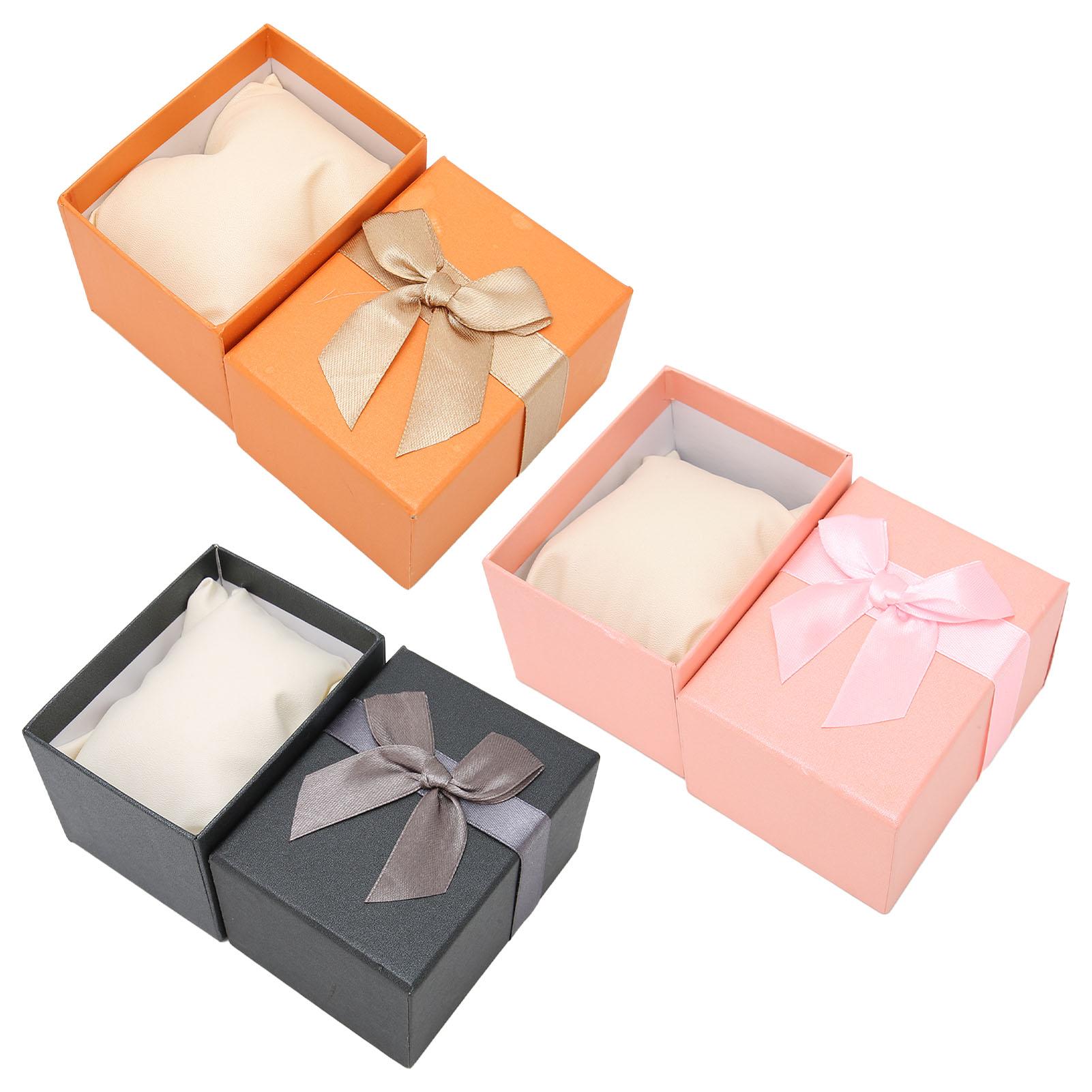 

Ящик для хранения часов Bowknot Чехол для часов Подарочная коробка для рождественской годовщины День рождения