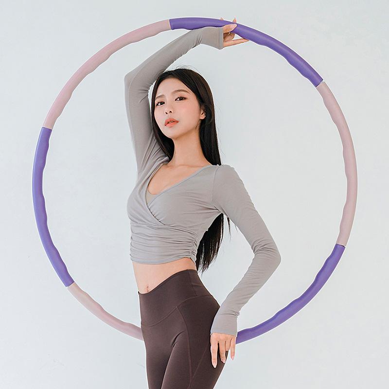 

Spring 2024 Women s V-Neck Sports Long Sleeve T-Shirt - Slim Fit for Dance, Running, Yoga, and Fitness. Small світло-сірий колір