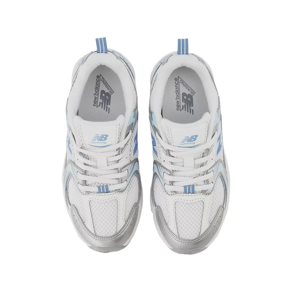 New Balance NB 530 Bungee Classic Fashion Versatile Exquisite Kids Running Shoes Kids Running Shoes White Blue PZ530ED