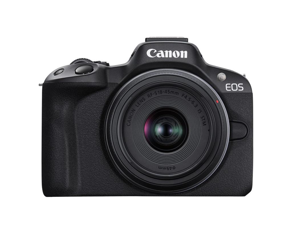 Canon EOS R50 (Black) Mirrorless Camera with RF-S18-45mm F4.5-6.3 STM Lens (Renewed)