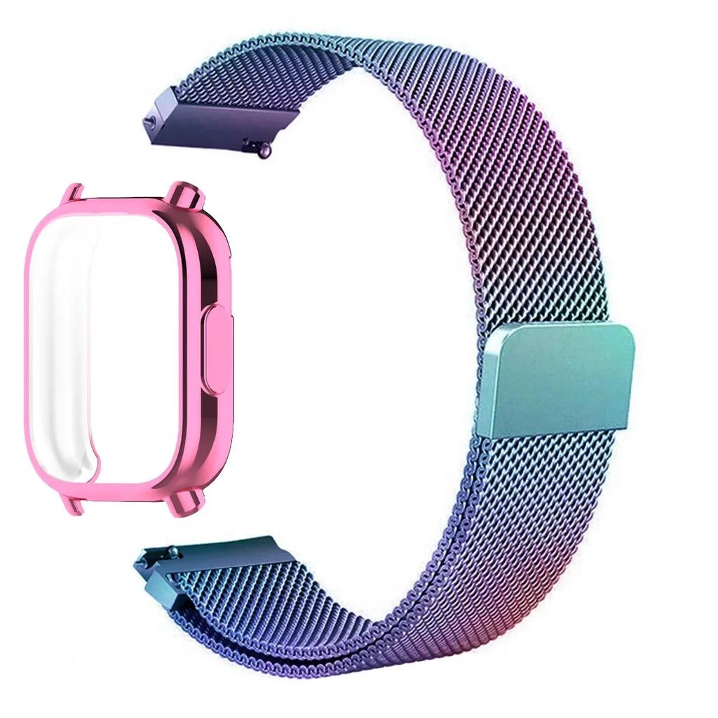 Case+Milanese Strap For Redmi Watch 5 Active Band TPU Soft Case Screen Protector For Redmi Watch 5 Lite Metal Magnetic Watchband