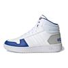 adidas Neo Hoops 2.0 K Casual Non-Slip Durable Mid-Top Skate Shoes Kids Sneaker White Blue GZ7770
