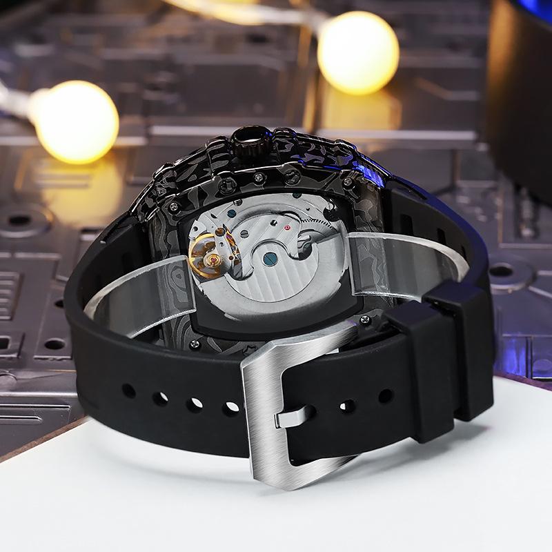 Richard Skeleton Barrel-Shaped Luminous Waterproof Men's Sports Watch