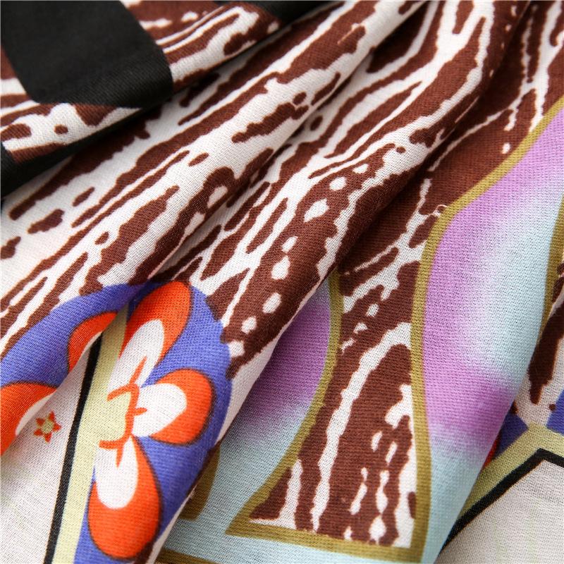 Women'S Fashion Printed Handkerchief, Luxury Style Sunshade Scarf, New Fringe Shawl for Outdoor Travel
