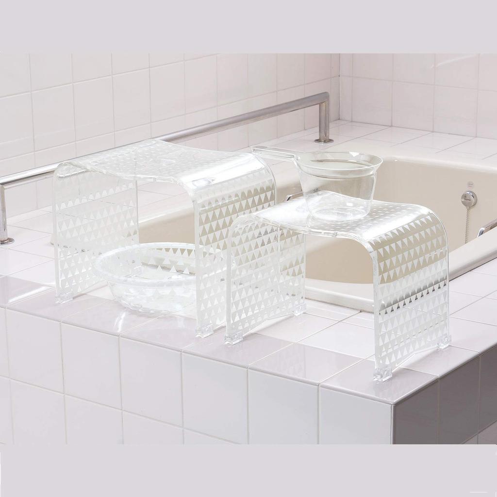 Senko Triangle Hand Pail, White, Approx. W15 X D27.5 X H10.3cm, 87696