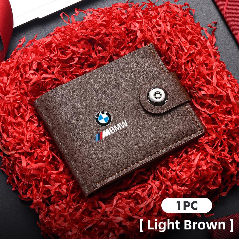 Men Short Leather Credit ID Card Holder Wallet Purse Clutch For BMW E90 E60 E46 E39 F30 F10 E87 X3 X4 X5 X1 G30 G20 nlxk36