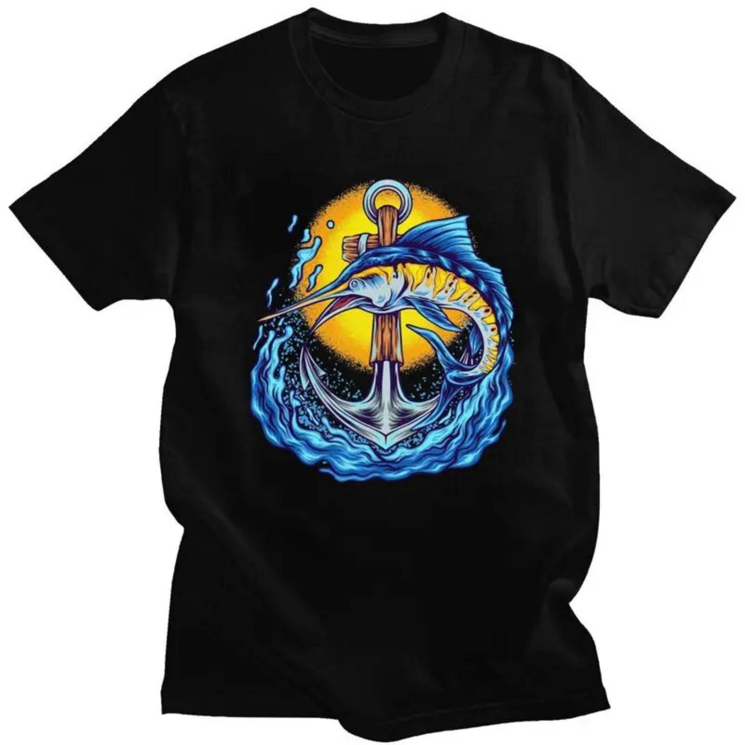 

Custom Male Dive Diver Scuba Diving Anchor T Shirt Short Sleeves Cotton Tshirts T-shirt Casual Tees Loose Fit Clothing S чёрный