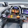 AUEOTUAR Model and Design Car Steering Wheel Table with 10kg Load Adjustable and Expandable Desk Compatible with of Perfect for PC and Tray Designed