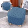 Washable Ottoman Cover Footrest Covers Elastic Seat Protective Case Chair Covers Footstool Protector Covers Without Stool