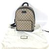 GUCCI 429020 GG Supreme bag logo Backpack Beige/Black