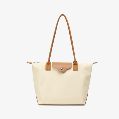 College Style Large Capacity Work Commute Waterproof Computer Shoulder Tote Bag for Women Travel Texture Lightweight Large Bag