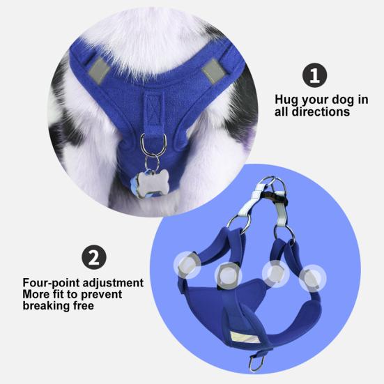 Service-Hund Trainingsweste – Reflektierend, Verstellbar, Mit Abnehmbaren Patches