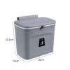 Wall-Mounted Kitchen Trash Can with Handle and Inner Bucket for Cabinets