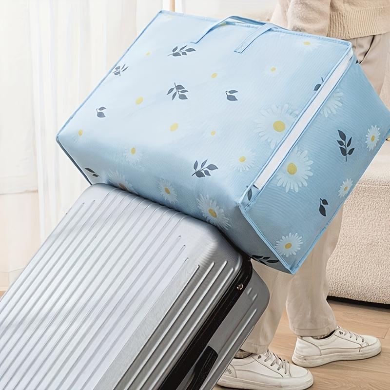 Borsa portaoggetti grande per trapunte, borsa portaoggetti pieghevole di grande capacità, adatta per riporre vestiti da viaggio e per riporre il bucato.