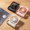 Kleiner Schreibtischventilator Leise USB Starker Luftstrom Kühllicht Dünn Schreibtischventilator 2024 Mini Tragbar Stumm Faltbarer Ventilator Geschenk für Studenten Neu