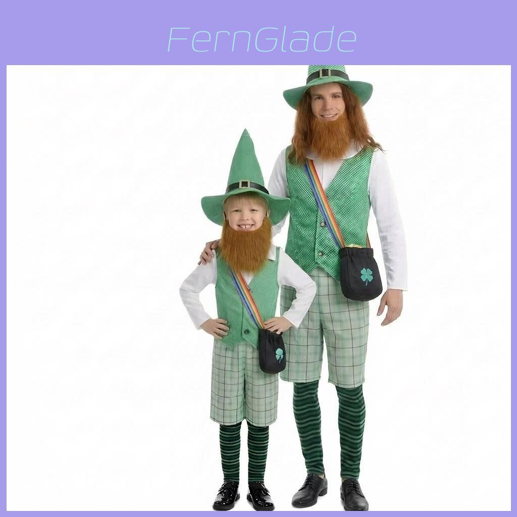 St Patricks Day Cosplay Costume For Children With Felt Fabric For Stage Performances And Parties