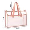 1 Large Capacity Portable Transparent Waterproof Handheld Folder, Expandable File Storage Bag, Pvc Self-Adhesive File Bag