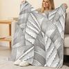 Geometric Flannel Fleece Throw Blanket Soft Cozy, Machine Washable, Ideal for Home, Office Naps, Halloween & Christmas Warmth