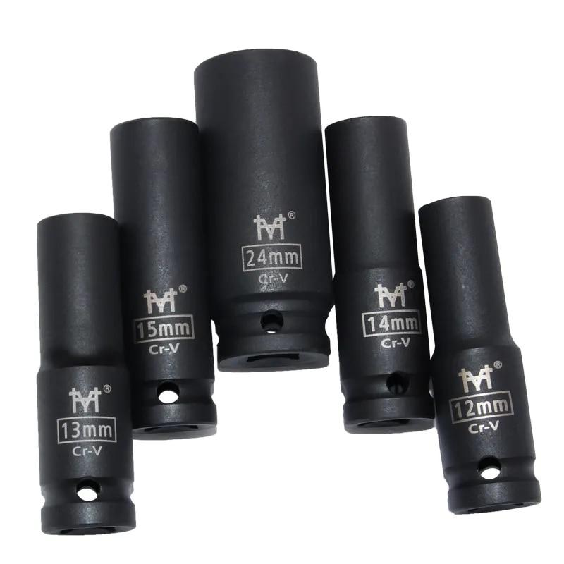 

1/2 дюймовые ударные головки, метрические воздушные пневматические торцевые ключи, головка 10-38 мм, стандартные прочные инструменты для ремонта автомобилей, грузовиков 10mm