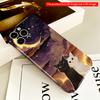 2DFlat Moonlit Cats Sky Canvas All Inclusive Film Hard iPhone Case, Compatible with iPhone 18 Pro Max 17 16 15 14 13 12 11