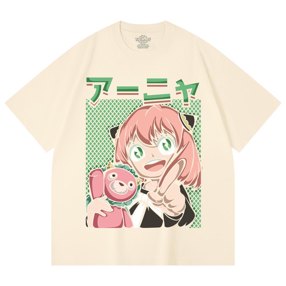 

Унисекс футболка из плотного 100% хлопка, 230 г/м², с принтом Spy x Family V7 XS абрикосовый