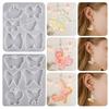 Portable Creative Bowknot Designs Sturdy Silicone Molds Craft Supplies for Earring Crafting High Temperature Resistant